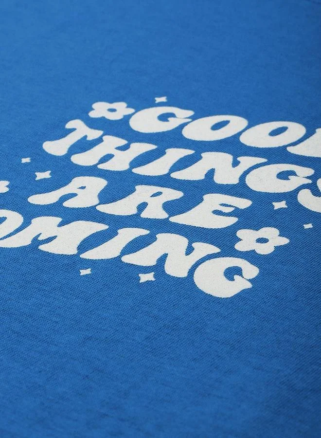 مرفوعة تيشيرت واسع بطبعة جرافيك